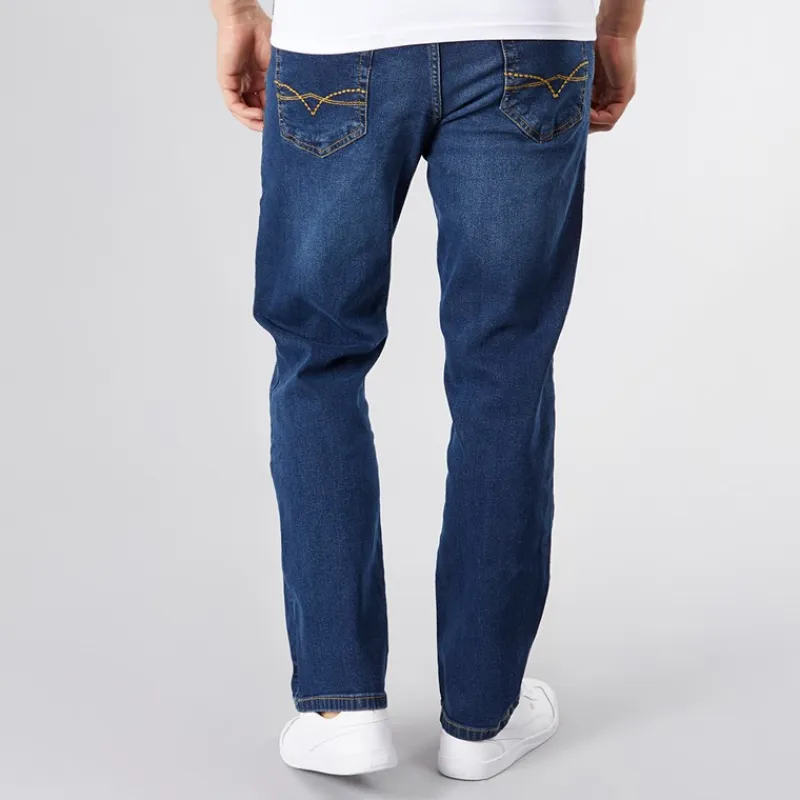Online Herre Detendu Afslappet Pasform Jeans Mørk Vask Jeans Og Bukser·Jeans