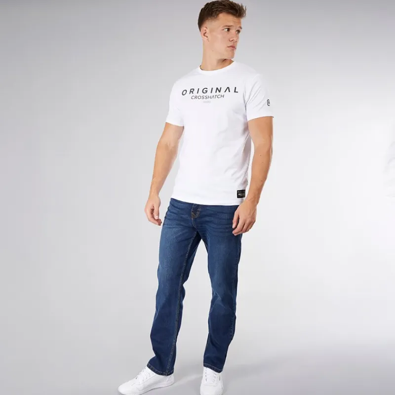 Online Herre Detendu Afslappet Pasform Jeans Mørk Vask Jeans Og Bukser·Jeans