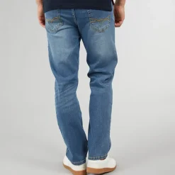 New Herre Detendu Afslappet Pasform Jeans Mellem Vask Jeans Og Bukser·Jeans