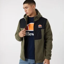 Online Herre Drago Fleecejakke med hætte Khaki Jakker Og Frakker|Hættetrøjer Og Sweatshirts·Fleecetøj