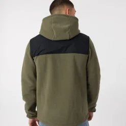 Online Herre Drago Fleecejakke med hætte Khaki Jakker Og Frakker|Hættetrøjer Og Sweatshirts·Fleecetøj