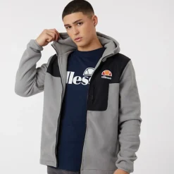 Outlet Herre Drago Fleecejakke med hætte Lysegrå Jakker Og Frakker|Hættetrøjer Og Sweatshirts·Fleecetøj