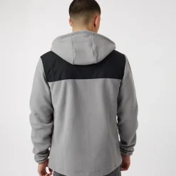 Outlet Herre Drago Fleecejakke med hætte Lysegrå Jakker Og Frakker|Hættetrøjer Og Sweatshirts·Fleecetøj