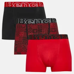 Herre Earl Tre Pak Boksershorts Sort AOP /​ Rød /​ Sort Multipakker·Undertøj|Undertøj, Sokker Og Nattøj·Boxer Shorts