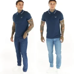 New Herre Eddie To-pak Slim Fit Jeans Mørk Indigo Vask / Mellem Blå Vask Jeans Og Bukser·Slim Jeans|Jeans Og Bukser·Jeans