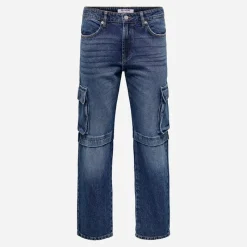 New Herre Edge Lige Jeans Dark Blue Denim Jeans Og Bukser·Jeans Med Lige Ben|Jeans Og Bukser·Jeans