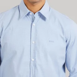 Best Herre elegant skjorte Open Blue T-Shirts, Poloer Og Skjorter·Skjorter