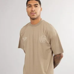Discount Herre Emblem T-shirt Mink T-Shirts, Poloer Og Skjorter·T-Shirts Og Undertrøjer