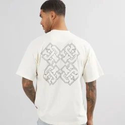 New Herre Emblem T-shirt Off White T-Shirts, Poloer Og Skjorter·T-Shirts Og Undertrøjer