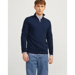 Best Herre Emil Strik 1/​2 Zip Jumper Navy Trøjer Og Cardigans·Trøjer