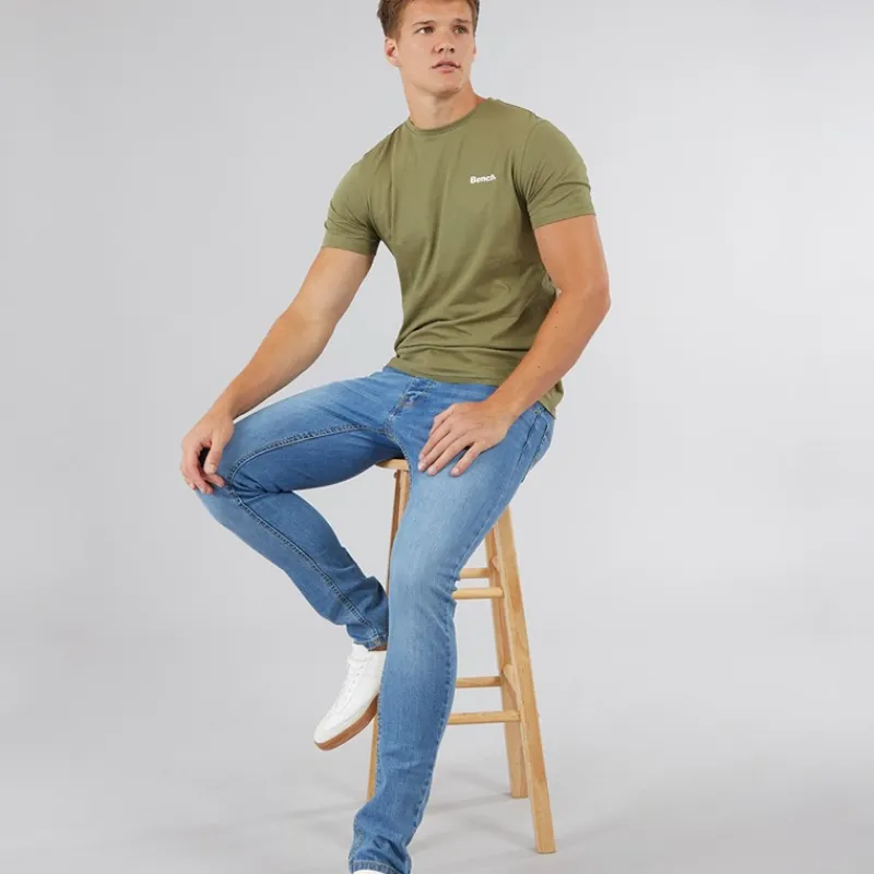 New Herre Envoy Fem-pak T-shirts Sort/Lyse Khaki/Hvid/Sten/Stålgrå T-Shirts, Poloer Og Skjorter·Multipakker|Multipakker·T-Shirts Og Undertrøjer