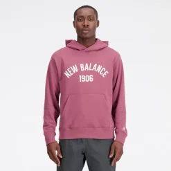 Sale Herre Essentials Varsity Fleece Hættetrøje Vasket Burgundy Træning|T-Shirts Og Undertrøjer