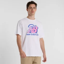 New Herre Face Oka Smile T-Shirt Hvid Træning|T-Shirts Og Undertrøjer