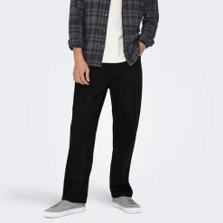 Clearance Herre Fade Løse Jeans Black Denim Jeans Og Bukser·Jeans