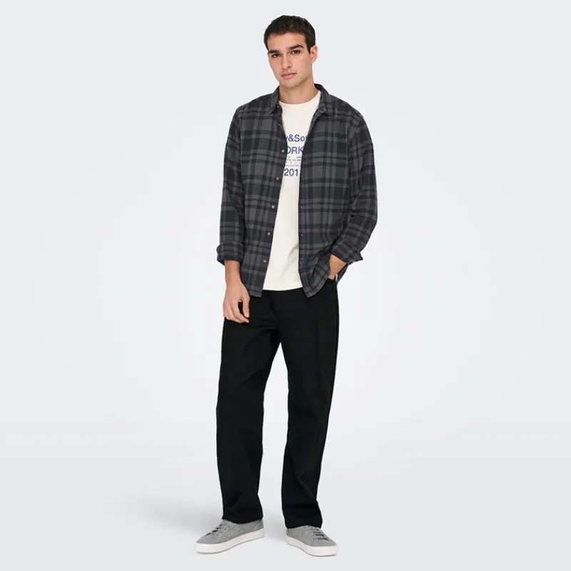 Clearance Herre Fade Løse Jeans Black Denim Jeans Og Bukser·Jeans