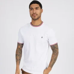 New Herre 3 Farver Ringer T-Shirt Hvid T-Shirts, Poloer Og Skjorter·T-Shirts Og Undertrøjer
