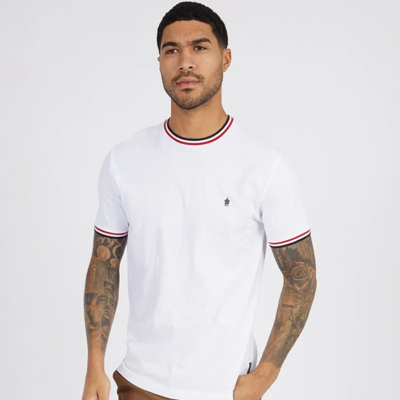 New Herre 3 Farver Ringer T-Shirt Hvid T-Shirts, Poloer Og Skjorter·T-Shirts Og Undertrøjer