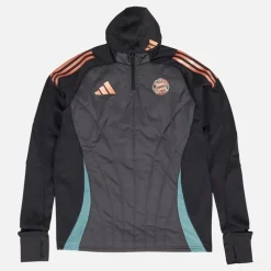 Hot Herre FCB Fc Bayern München Vinter Træningstop Sort Træning|T-Shirts Og Undertrøjer