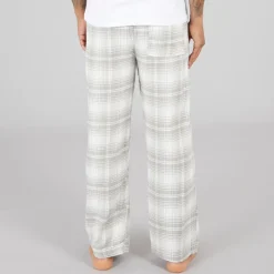 Hot Herre FC flannel bukser Scot Light Grey Melange/​Off White Undertøj, Sokker Og Nattøj·Nattøj