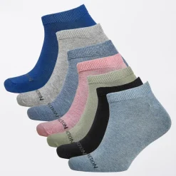 Clearance Herre FC Seven Pack Træningssokker Multi 52 Sort/​Lyseblå Melange/​Salvie/​Pink Melange/​Lysegrå Melange/​Lyseblå Melange/​Lys Blå Undertøj, Sokker Og Nattøj·Sokker|Sokker