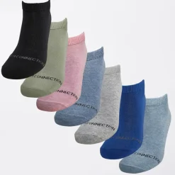 Clearance Herre FC Seven Pack Træningssokker Multi 52 Sort/​Lyseblå Melange/​Salvie/​Pink Melange/​Lysegrå Melange/​Lyseblå Melange/​Lys Blå Undertøj, Sokker Og Nattøj·Sokker|Sokker