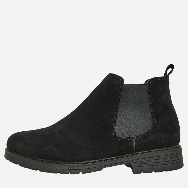 Discount Herre FC Suede Chelsea Støvler med Knopper Suede Støvler|Støvler