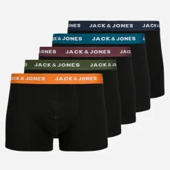 Hot Herre Fem Pak Jacoliver Boxer Multi Multipakker·Undertøj|Undertøj, Sokker Og Nattøj·Boxer Shorts