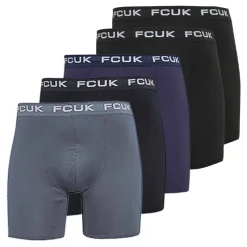Herre fem pak performance boxershorts Sort/​Light Blue/​French Blue/​Marine/​Sort Multipakker·Undertøj|Undertøj, Sokker Og Nattøj·Boxer Shorts