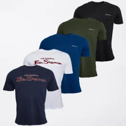 Clearance Herre fem pak t shirts Multi T-Shirts, Poloer Og Skjorter·Multipakker|Multipakker·T-Shirts Og Undertrøjer