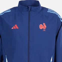 Herre FFR Frankrig Rugby Præsentationsjakke Dark Blue Træning|Jakker Og Frakker