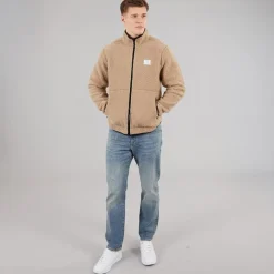 Discount Herre Fleece Jakke Sand Hættetrøjer Og Sweatshirts·Fleecetøj|Træningsdragter Og Joggingbukser·Fleecetøj