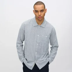 Clearance Herre Francis Langærmet Skjorte 3922 Sky Captain T-Shirts, Poloer Og Skjorter·Skjorter
