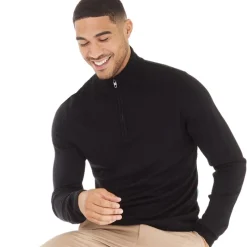 Online Herre French Connection  Cash 1/​4 Zip Trøjer Sort Trøjer Og Cardigans·Trøjer