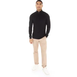 Online Herre French Connection  Cash 1/​4 Zip Trøjer Sort Trøjer Og Cardigans·Trøjer