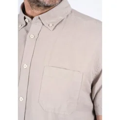 Clearance Herre Frey Kortærmet Skjorte Ultra Let Sand T-Shirts, Poloer Og Skjorter·Skjorter