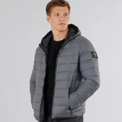 Outlet Herre Gattering Puffer Jakke Koksgrå Jakker Og Frakker·Jakker Og Frakker