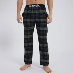 Outlet Herre Gesho Flannel Check Lounge Bukser Sort/​Kaki/​Blå/​Hvid Check Undertøj, Sokker Og Nattøj·Nattøj