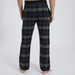 Outlet Herre Gesho Flannel Check Lounge Bukser Sort/​Kaki/​Blå/​Hvid Check Undertøj, Sokker Og Nattøj·Nattøj
