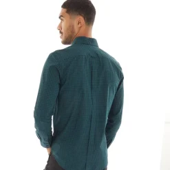 Clearance Herre Gingham Langærmet shirts Grøn T-Shirts, Poloer Og Skjorter·Skjorter