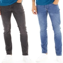 Hot Herre Glenn Sq354/​327 To-pak Jeans Blå/​Sort Jeans Og Bukser·Slim Jeans|Jeans Og Bukser·Jeans