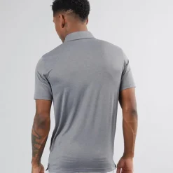 Discount Herre Golf Icon Heather 2.0 Left Chest Kortærmet poloer Grå T-Shirts, Poloer Og Skjorter·Poloer