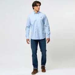 Discount Herre Greg Skjorte Light Blue T-Shirts, Poloer Og Skjorter·Skjorter