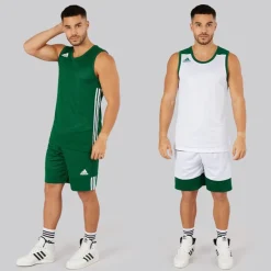 New Herre 3G Speed Vendbar Basketball Trøje Dark Green/​Hvid T-Shirts Og Undertrøjer|T-Shirts, Poloer Og Skjorter·T-Shirts Og Undertrøjer