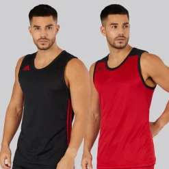 Hot Herre 3G Speed Vendbar Basketball Trøje Sort/Power Red T-Shirts Og Undertrøjer|T-Shirts, Poloer Og Skjorter·T-Shirts Og Undertrøjer
