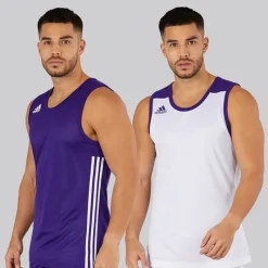 Clearance Herre 3G Speed Vendbar Basketball Trøje Collegiate Purple/​Hvid Træning|T-Shirts Og Undertrøjer