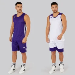 Clearance Herre 3G Speed Vendbar Basketball Trøje Collegiate Purple/​Hvid Træning|T-Shirts Og Undertrøjer