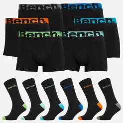 Online Herre Halfdoz 6-pak Boksershorts Og 6-pak Sokker Gaveæske Sort Multipakker·Undertøj|Undertøj, Sokker Og Nattøj·Boxer Shorts