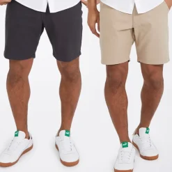 Outlet Herre Hansen Chino Shorts Topak Navy/​Stone Multipakker·Shorts|Shorts Og Badetøj·Chino