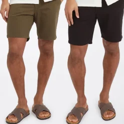 Hot Herre Hansen To-pak Chino Shorts /​Khaki Multipakker·Shorts|Shorts Og Badetøj·Chino