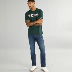 New Herre Helmets T-shirts Grøn T-Shirts, Poloer Og Skjorter·T-Shirts Og Undertrøjer